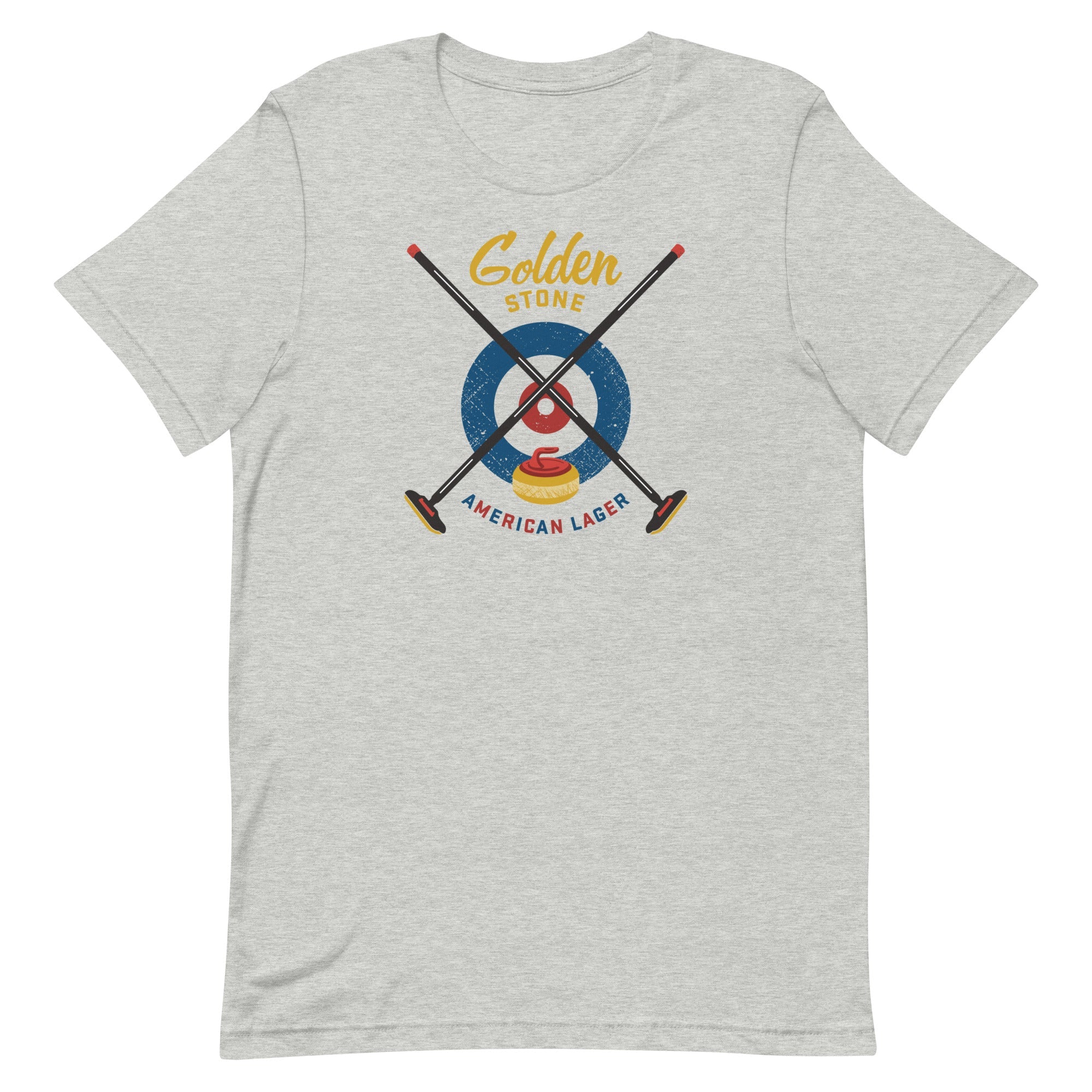 The Golden Stone with Triangle Curling & The Glass Jug Unisex t-shirt - Broomfitters