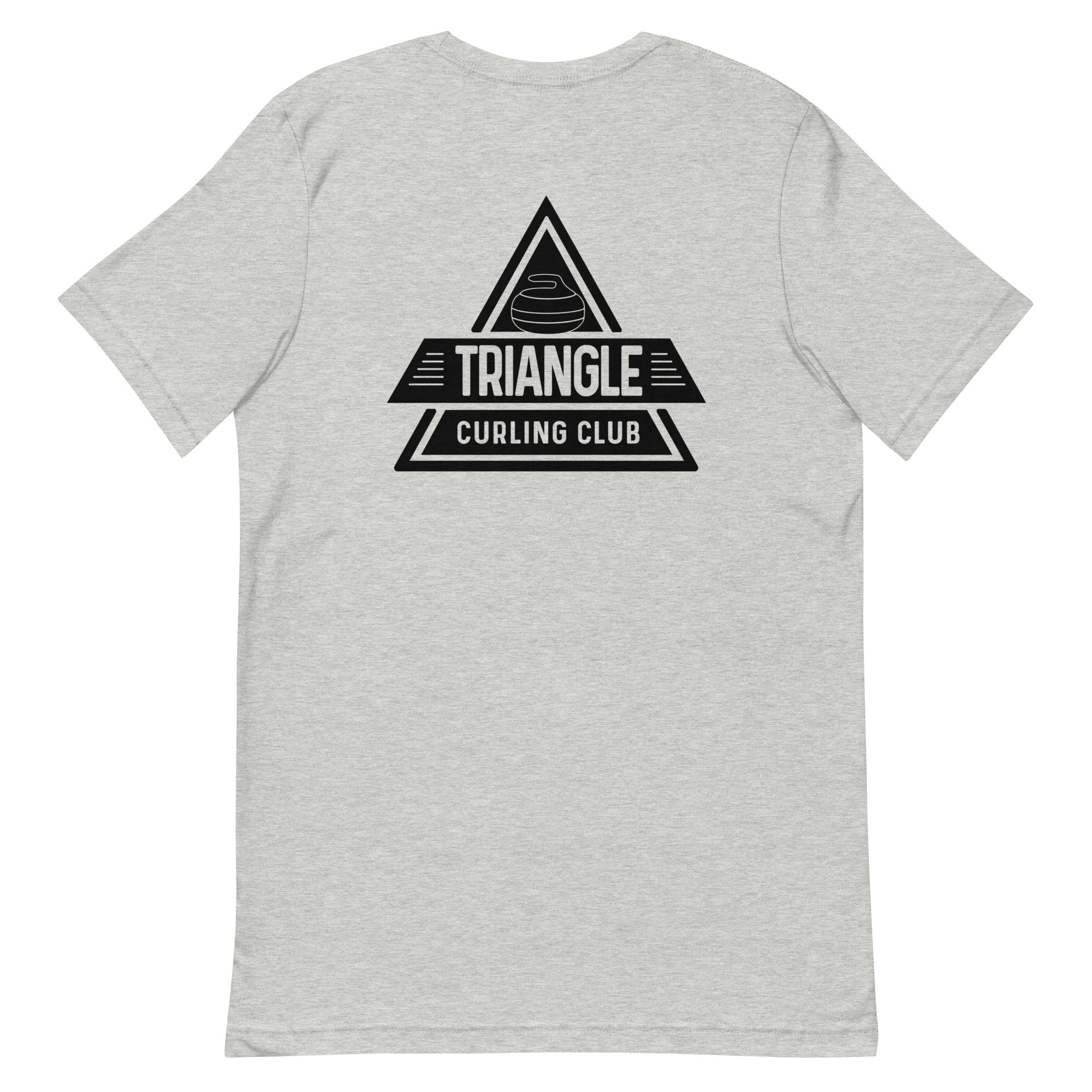 Throw Two, Sweep, Shut Up - Triangle Curling Club Unisex t-shirt - Broomfitters