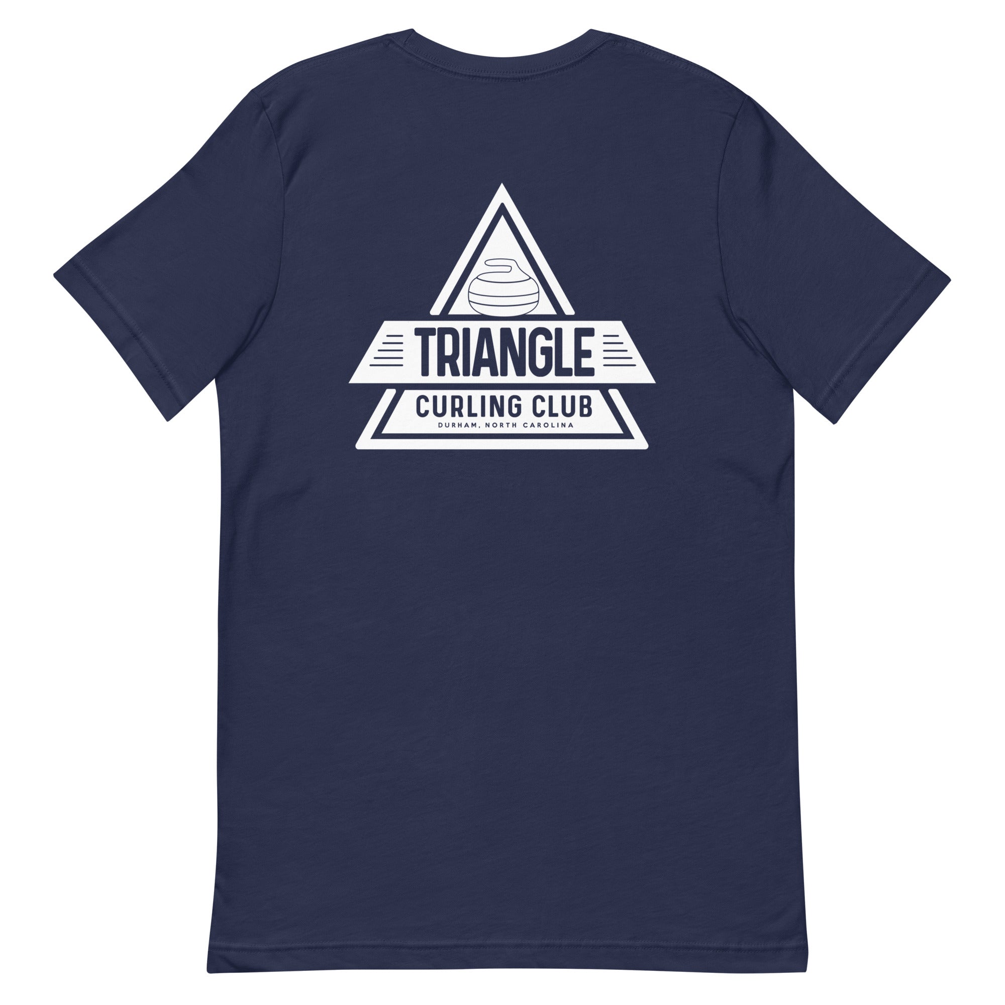 Throw Two, Sweep, Shut Up - Triangle Curling Club Unisex t-shirt - Broomfitters