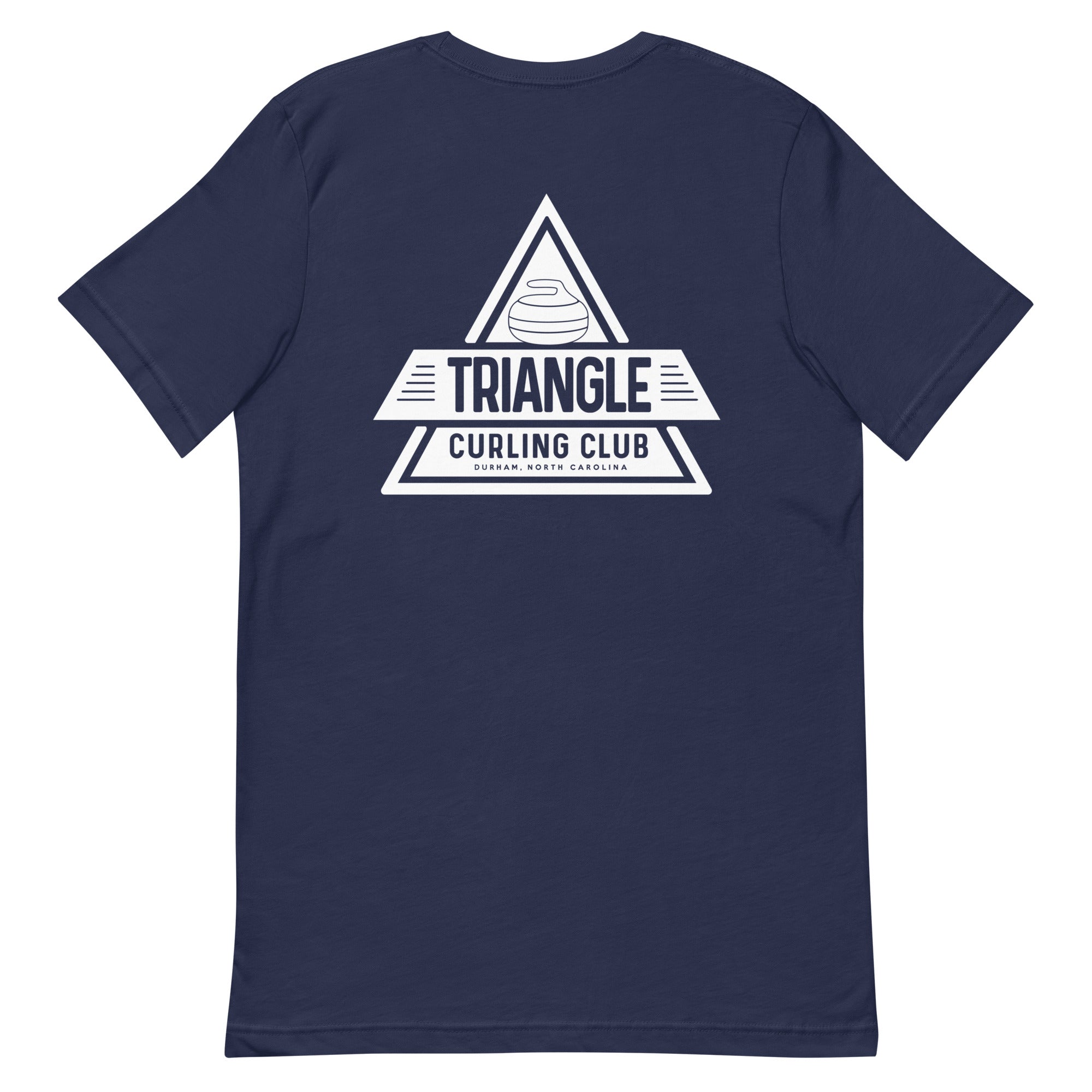 Throw Two, Sweep, Shut Up - Triangle Curling Club Unisex t-shirt - Broomfitters