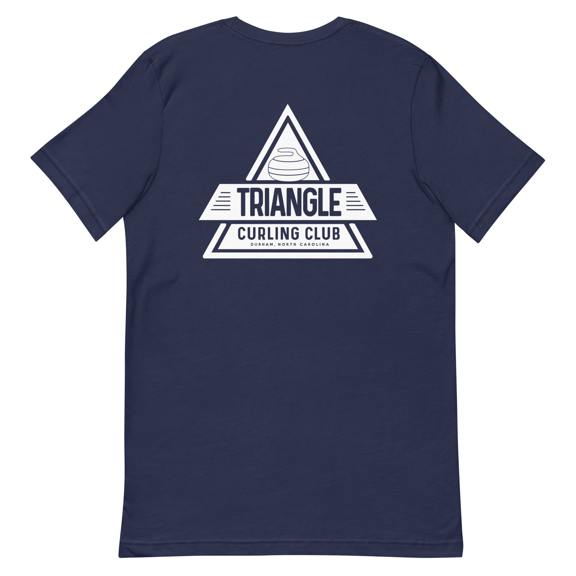 Throw Two, Sweep, Shut Up - Triangle Curling Club Unisex t-shirt - Broomfitters