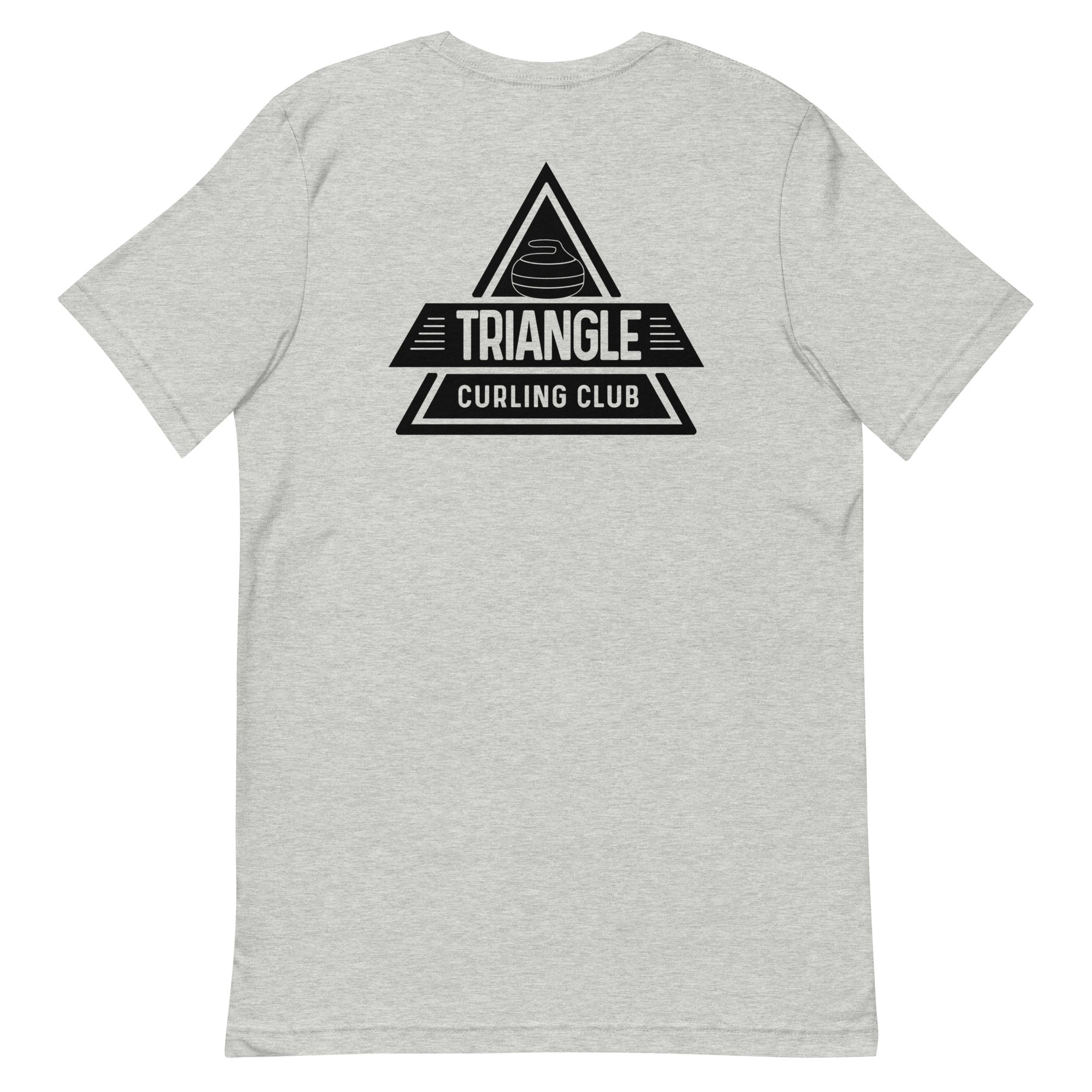 Throw Two, Sweep, Shut Up - Triangle Curling Club Unisex t-shirt - Broomfitters