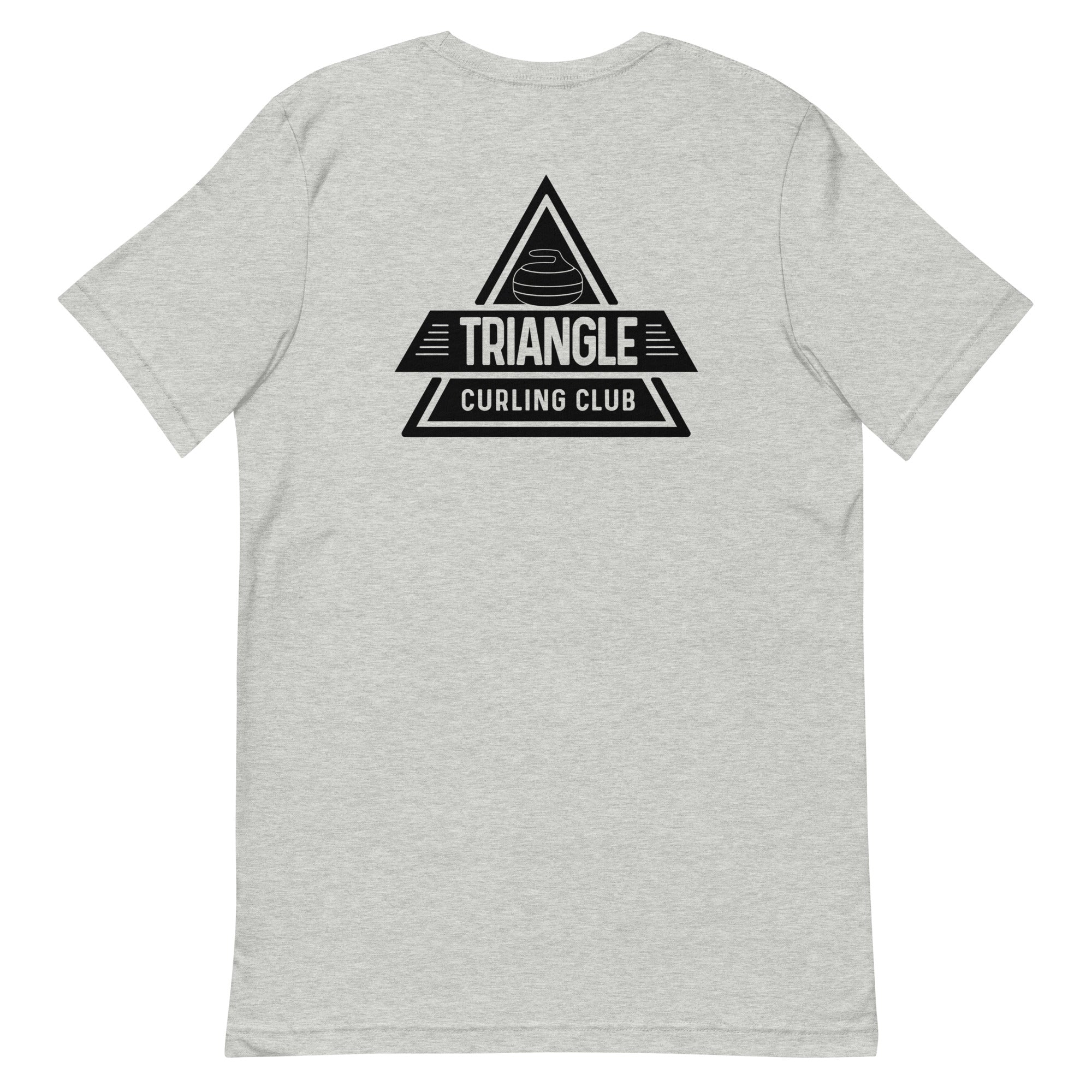 Throw Two, Sweep, Shut Up - Triangle Curling Club Unisex t-shirt - Broomfitters