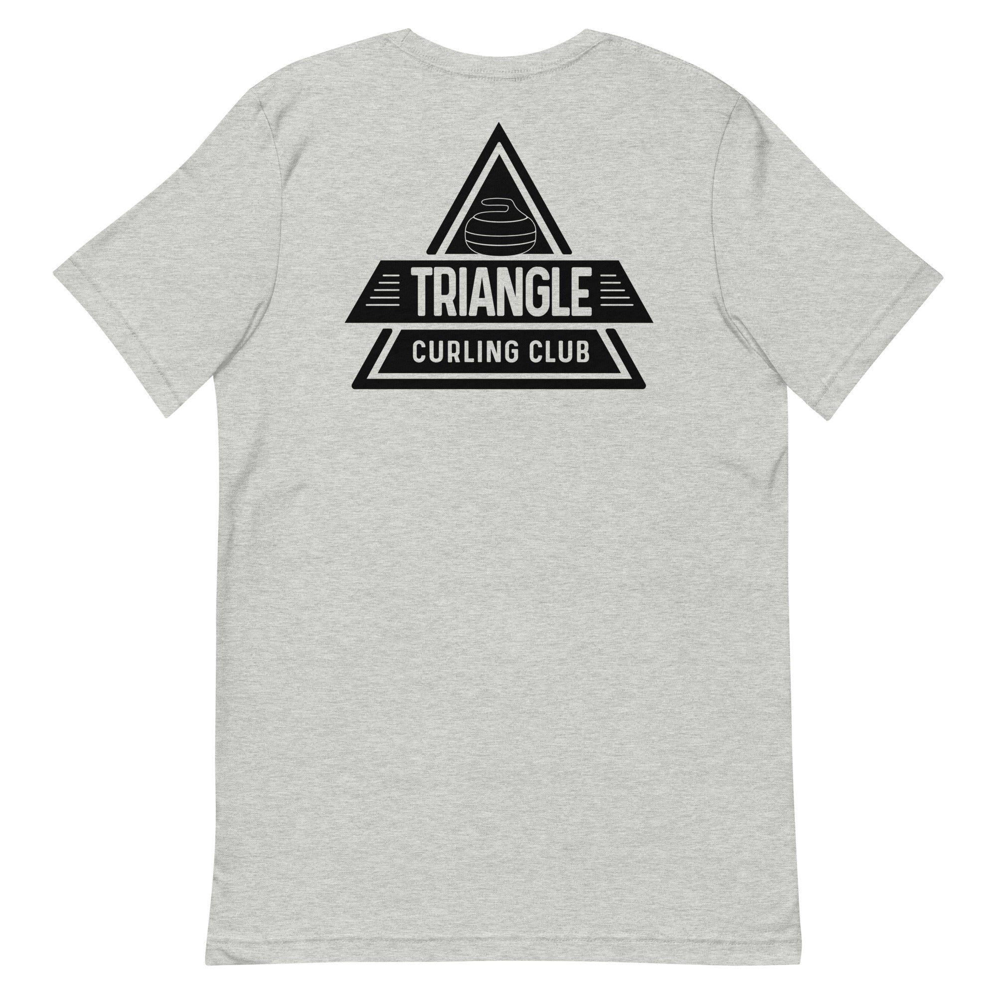Throw Two, Sweep, Shut Up - Triangle Curling Club Unisex t-shirt - Broomfitters