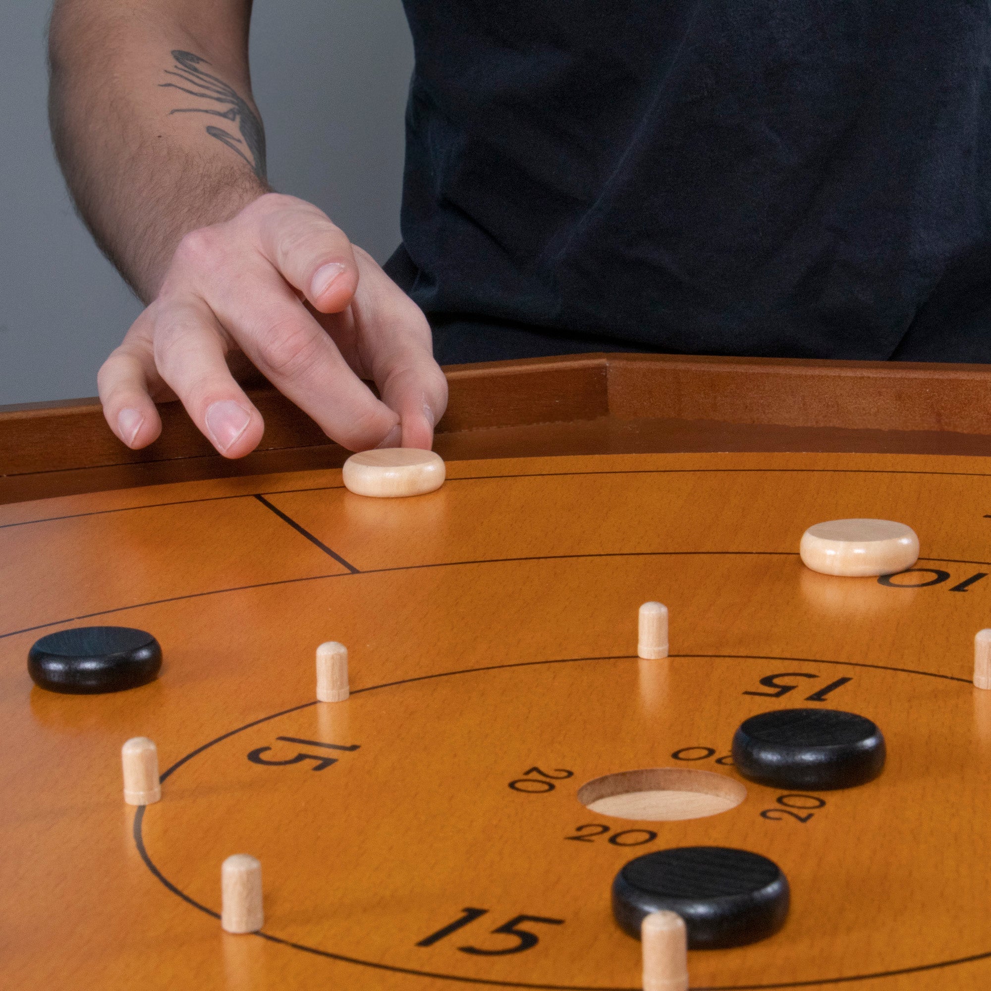 Tournament Crokinole Board, 30 - inch - Broomfitters