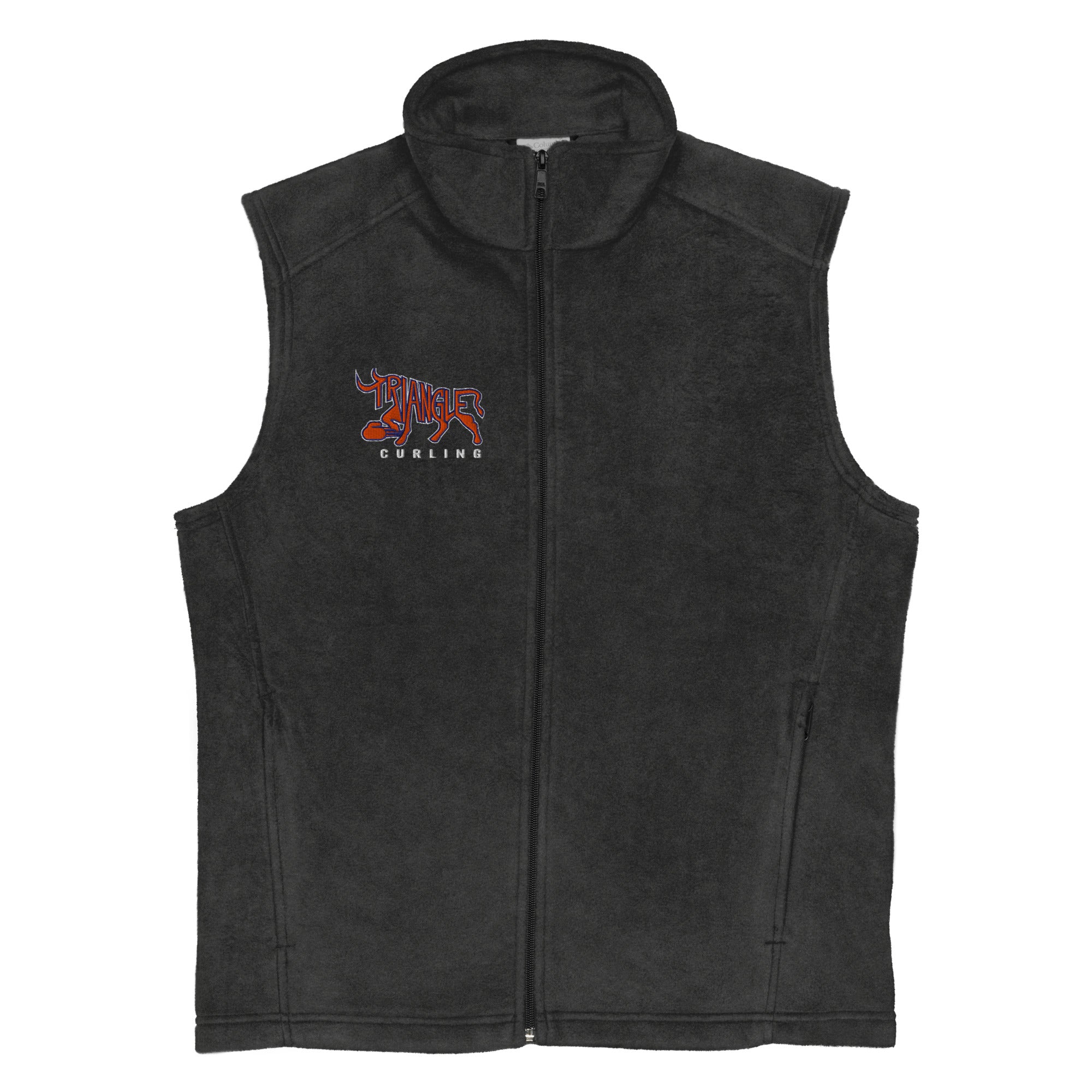 Triangle Curling Club Men’s Columbia fleece vest - Broomfitters