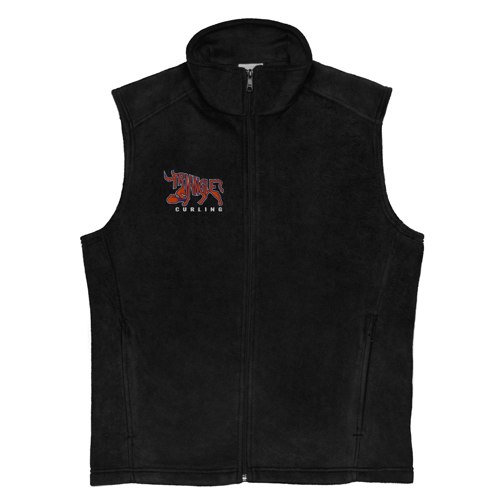 Triangle Curling Club Men’s Columbia fleece vest - Broomfitters