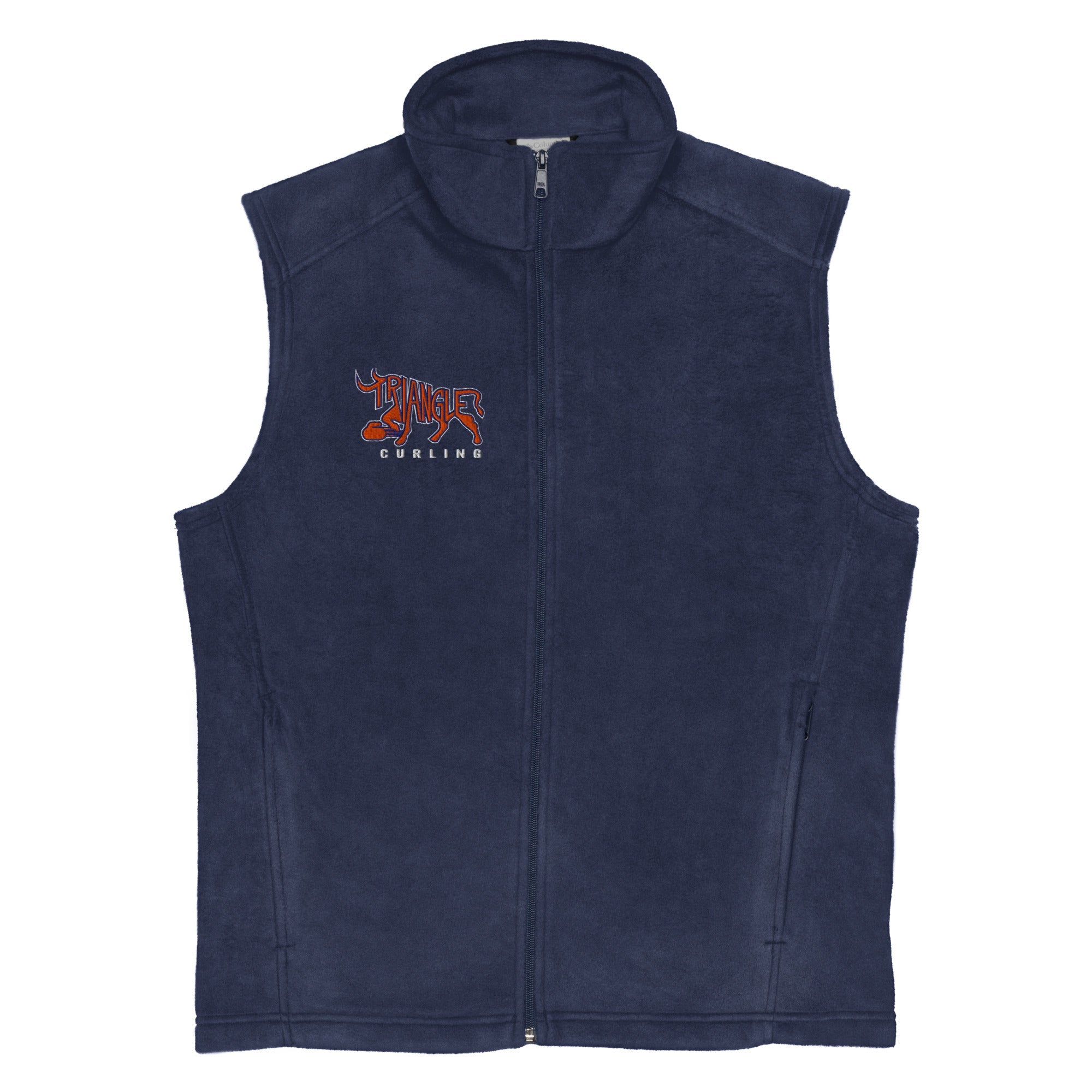 Triangle Curling Club Men’s Columbia fleece vest - Broomfitters