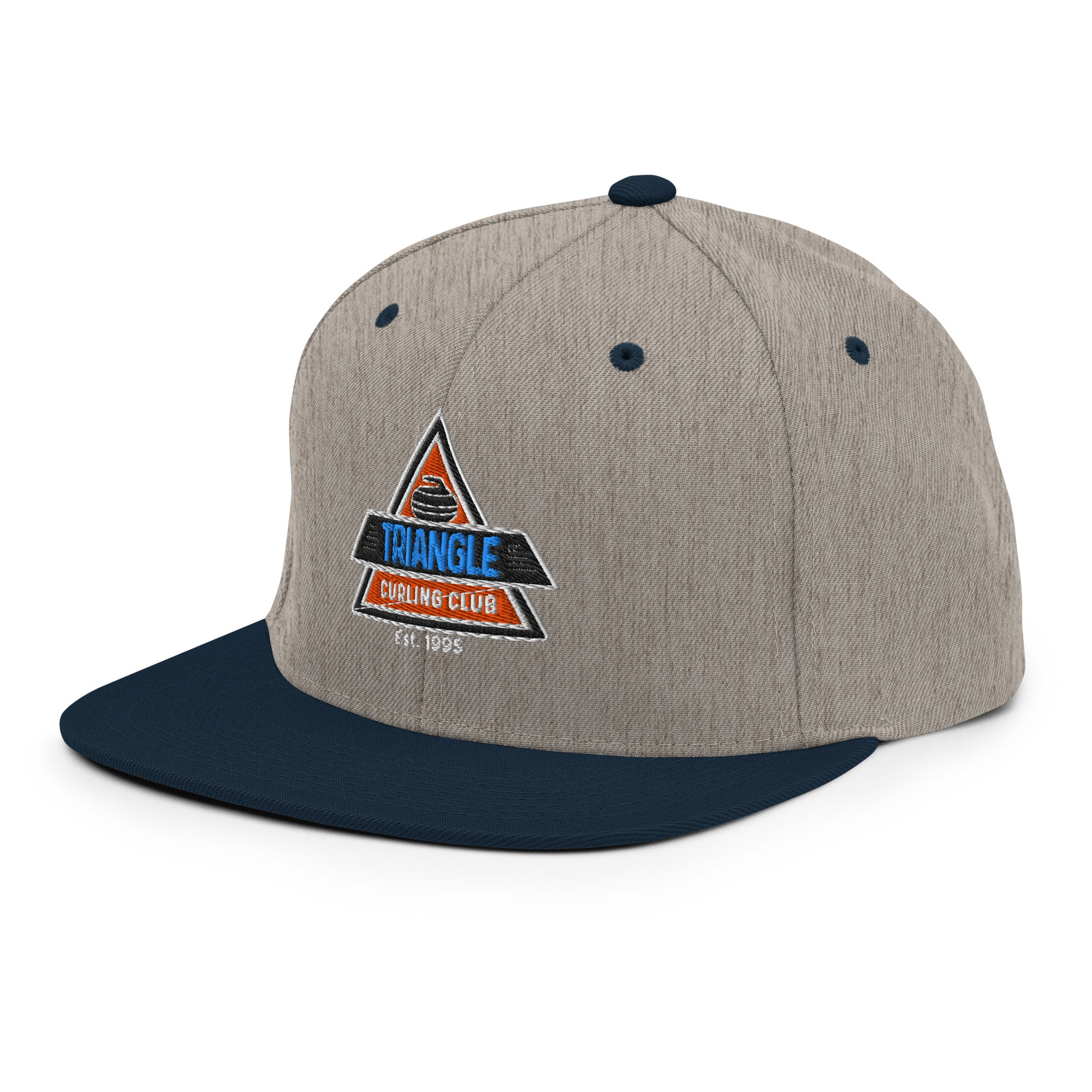 Triangle Curling Club Snapback Hat - Broomfitters