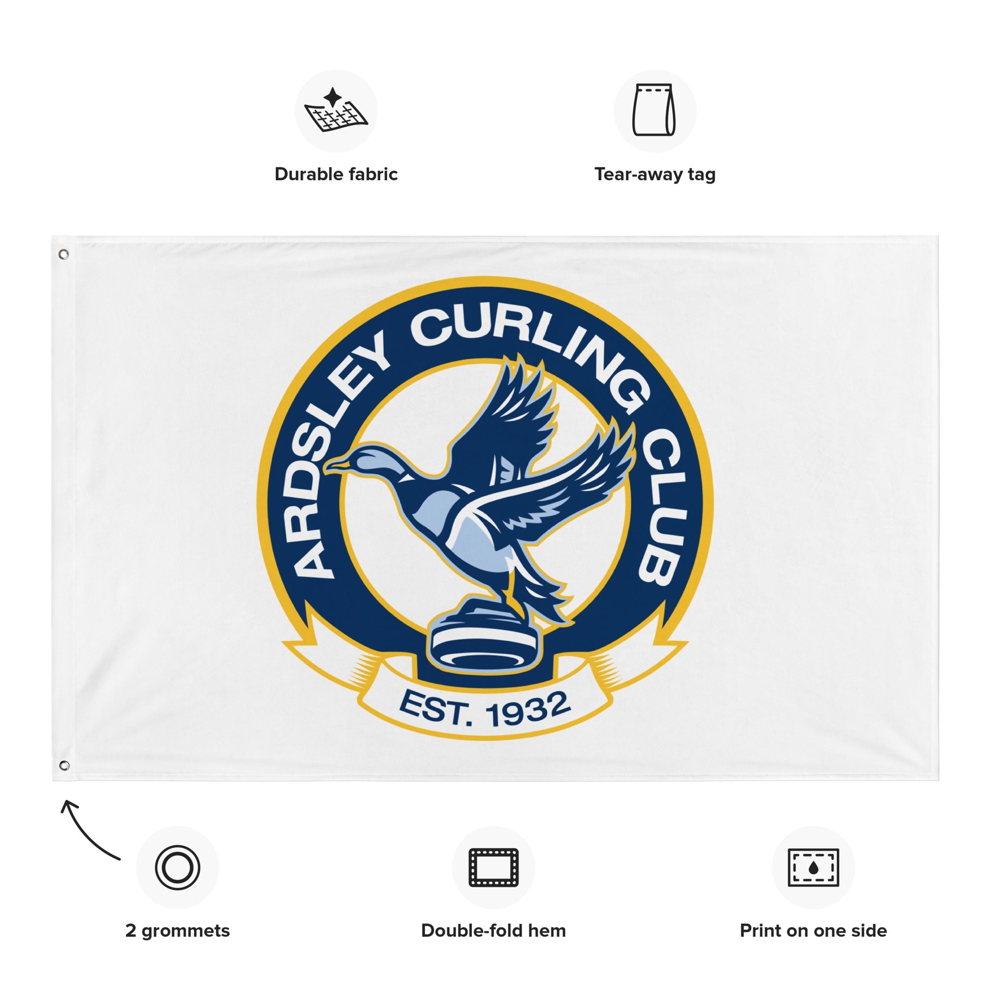 Ardsley Curling Club Flag - Broomfitters