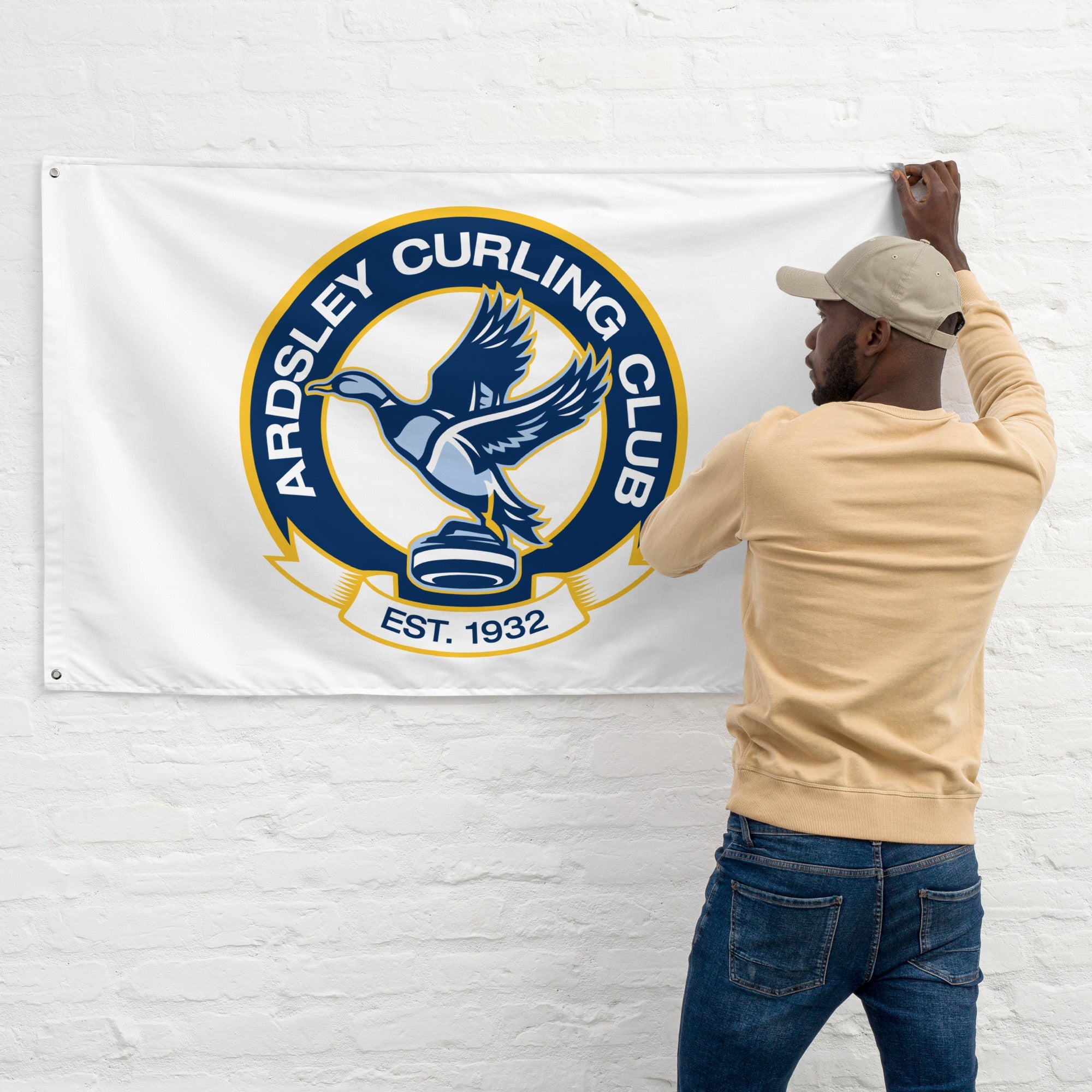 Ardsley Curling Club Flag - Broomfitters