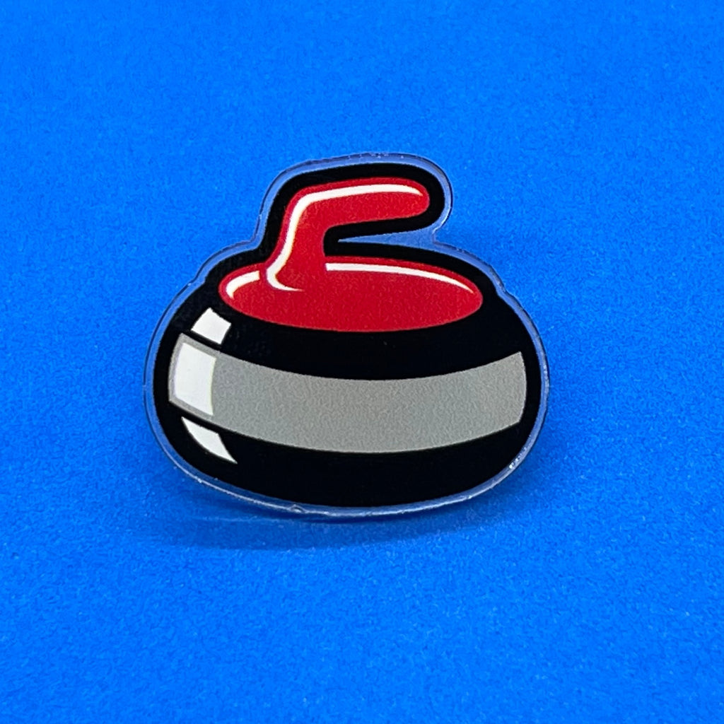 Big Red Rock curling pin - Broomfitters