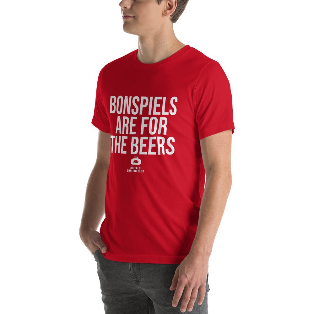 Bonspiels Are For The Beers T-shirt | Buffalo Curling Club - Broomfitters