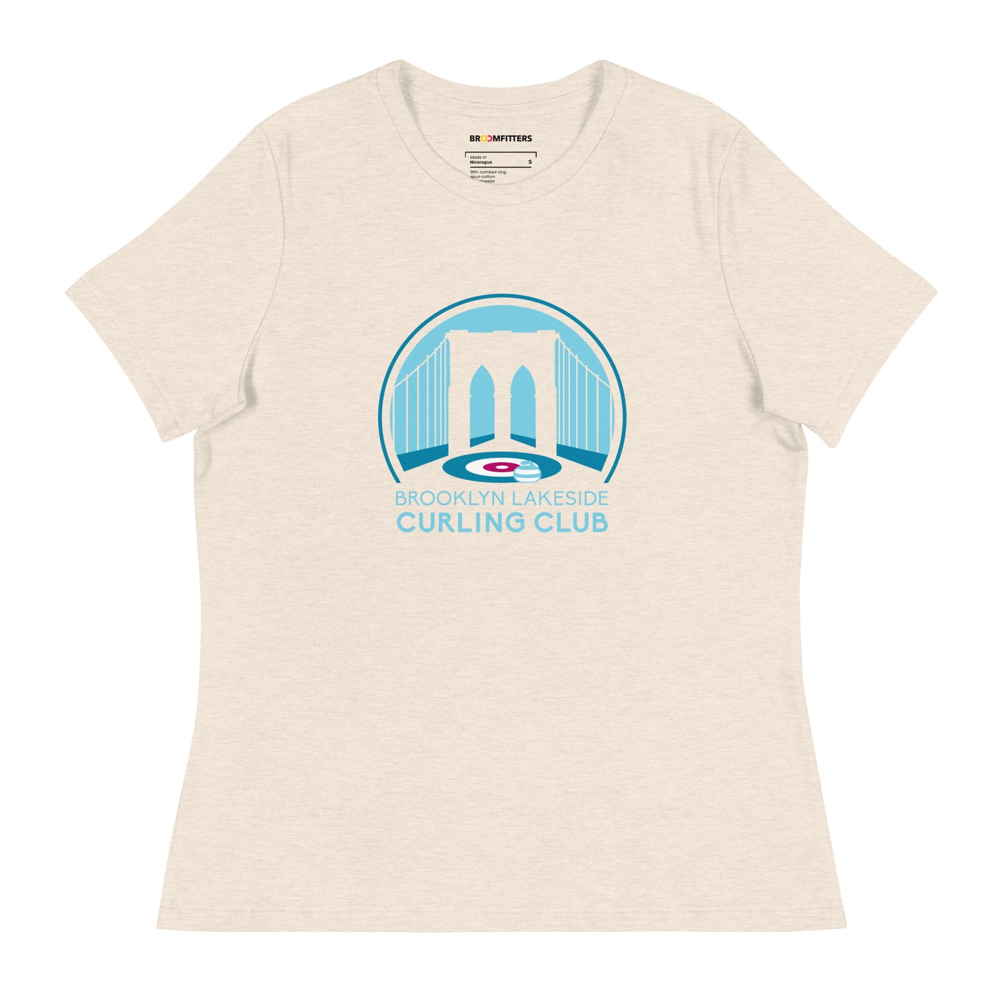Brooklyn Lakeside Curling Club Women's Relaxed T-Shirt - Broomfitters