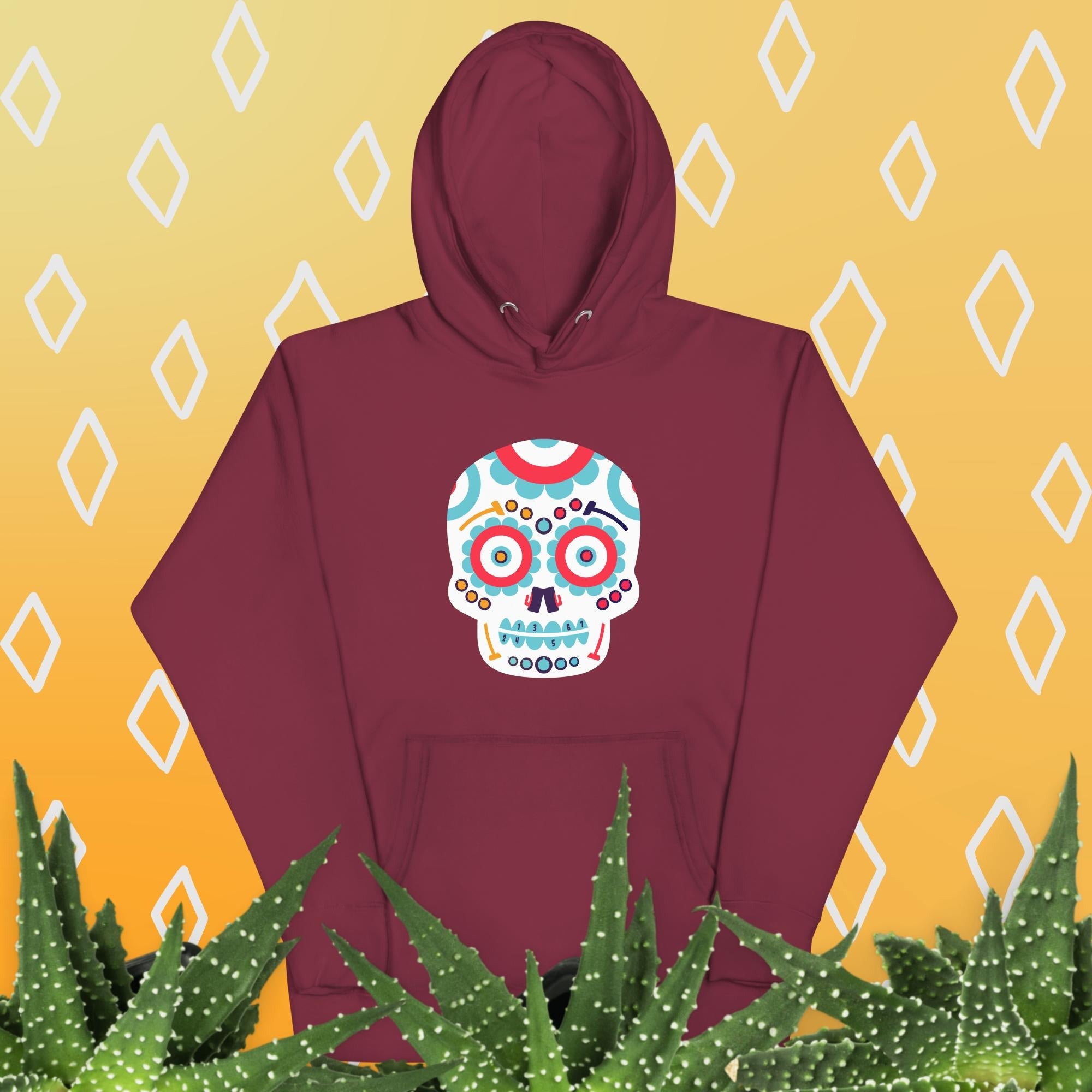 Day of the Dead Skull Unisex Hoodie - Broomfitters