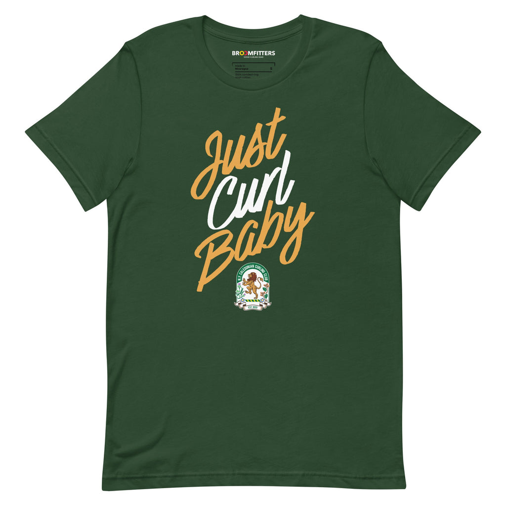 Just Curl Baby - NY Caledonian Curling Club Unisex t-shirt - Broomfitters