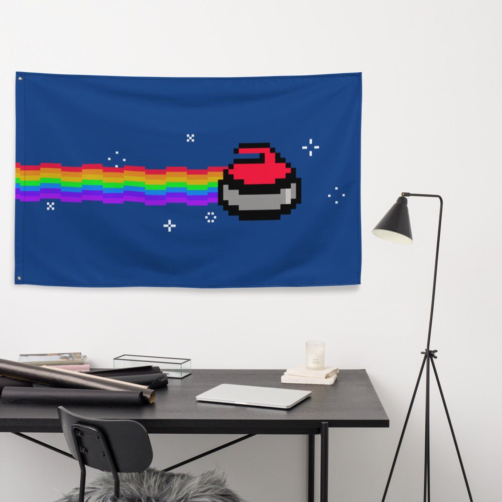 Nyan Curl Flag - Broomfitters