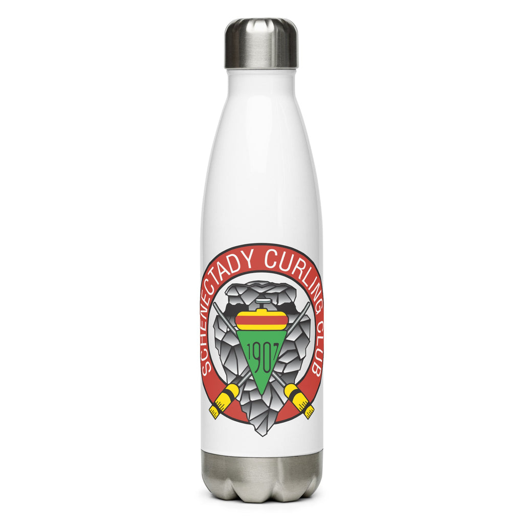 Schenectady Curling Club Stainless steel water bottle - Broomfitters
