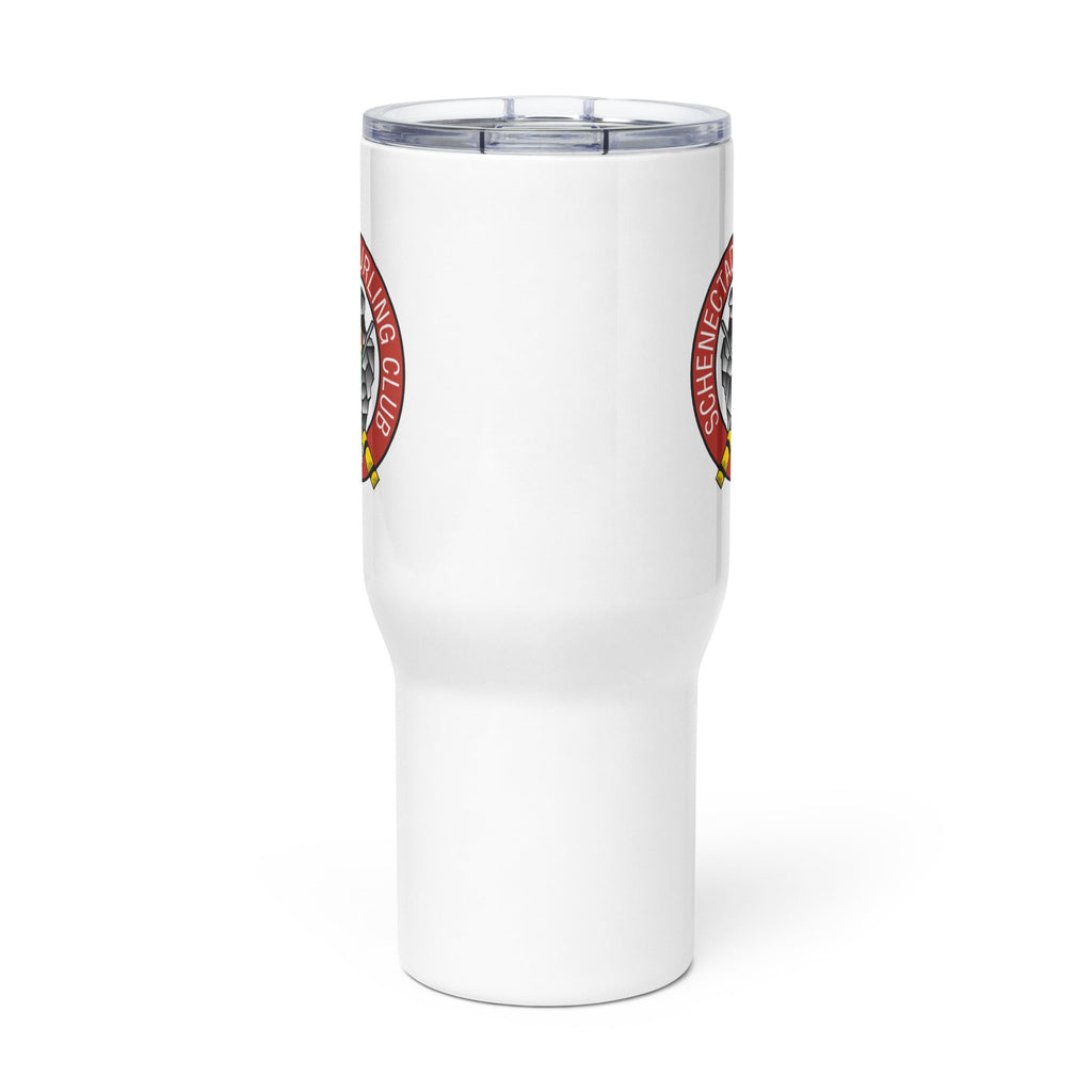 Schenectady Curling Club Travel mug with a handle - Broomfitters