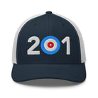 201 Area Code - New Jersey Trucker Cap - Broomfitters