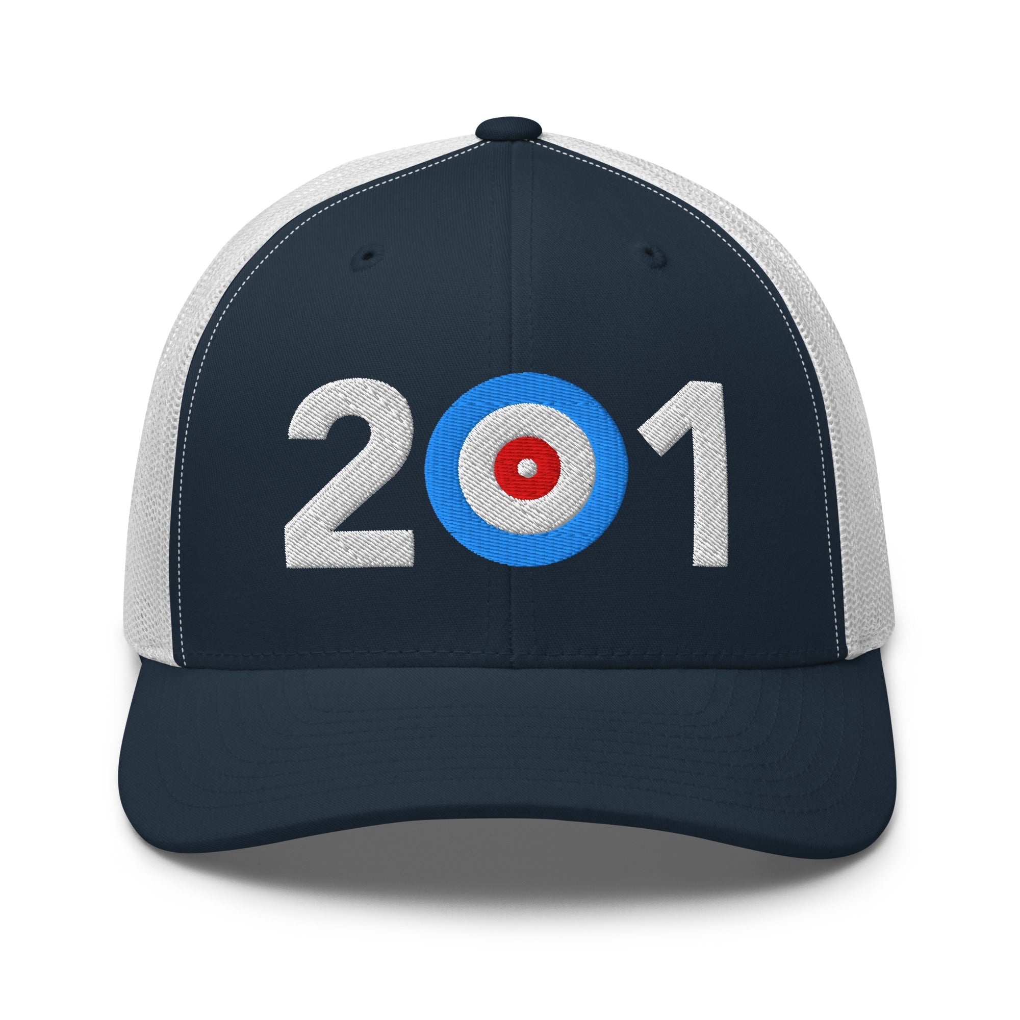 201 Area Code - New Jersey Trucker Cap - Broomfitters