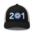 201 Area Code - New Jersey Trucker Cap - Broomfitters
