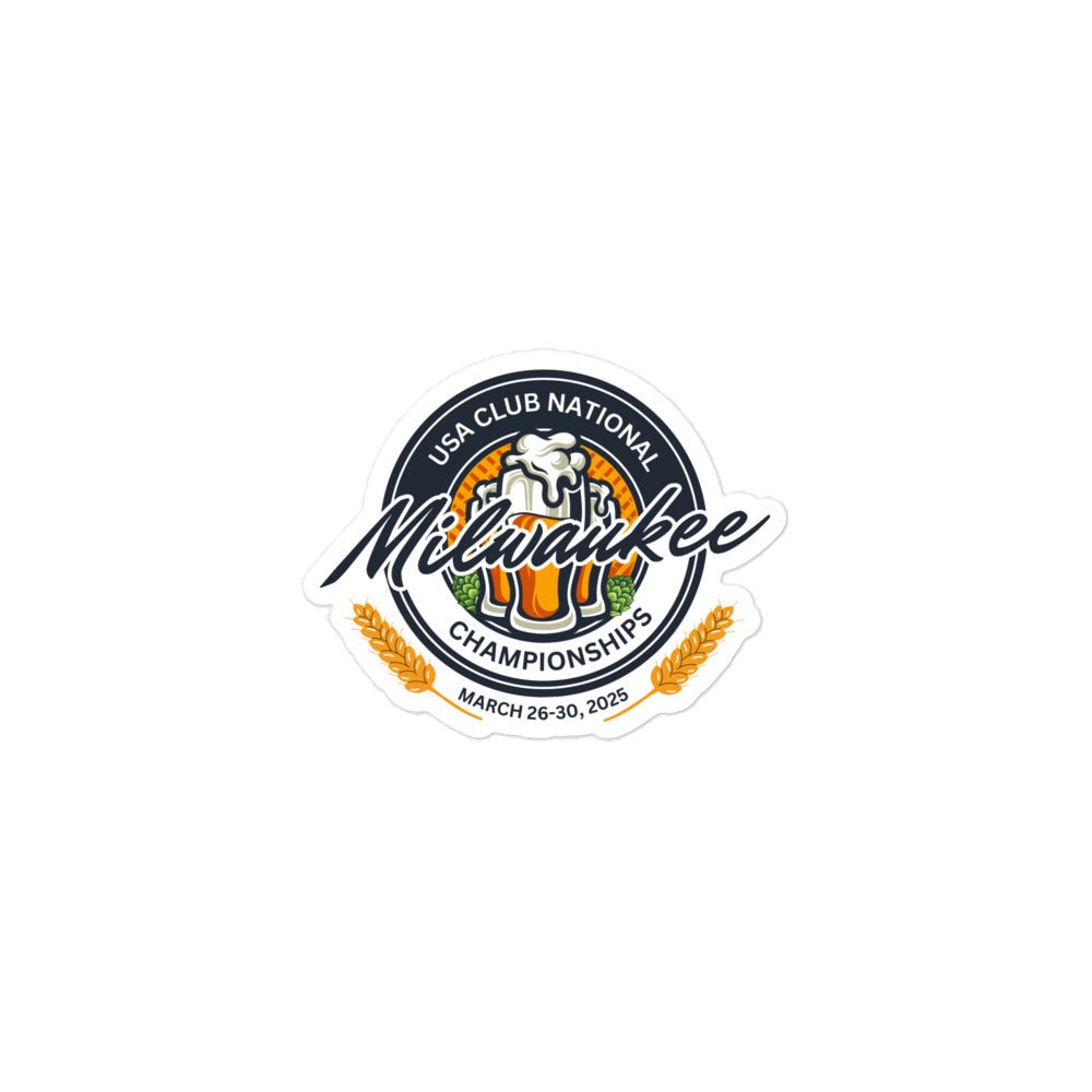2025 MILWAUKEE CURLING NATIONALS Bubble-free stickers