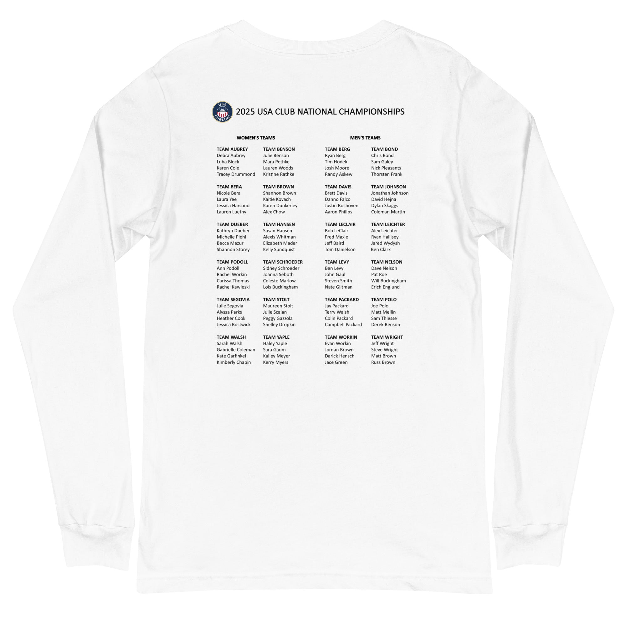 2025 MILWAUKEE CURLING NATIONALS Unisex Long Sleeve Tee - Broomfitters