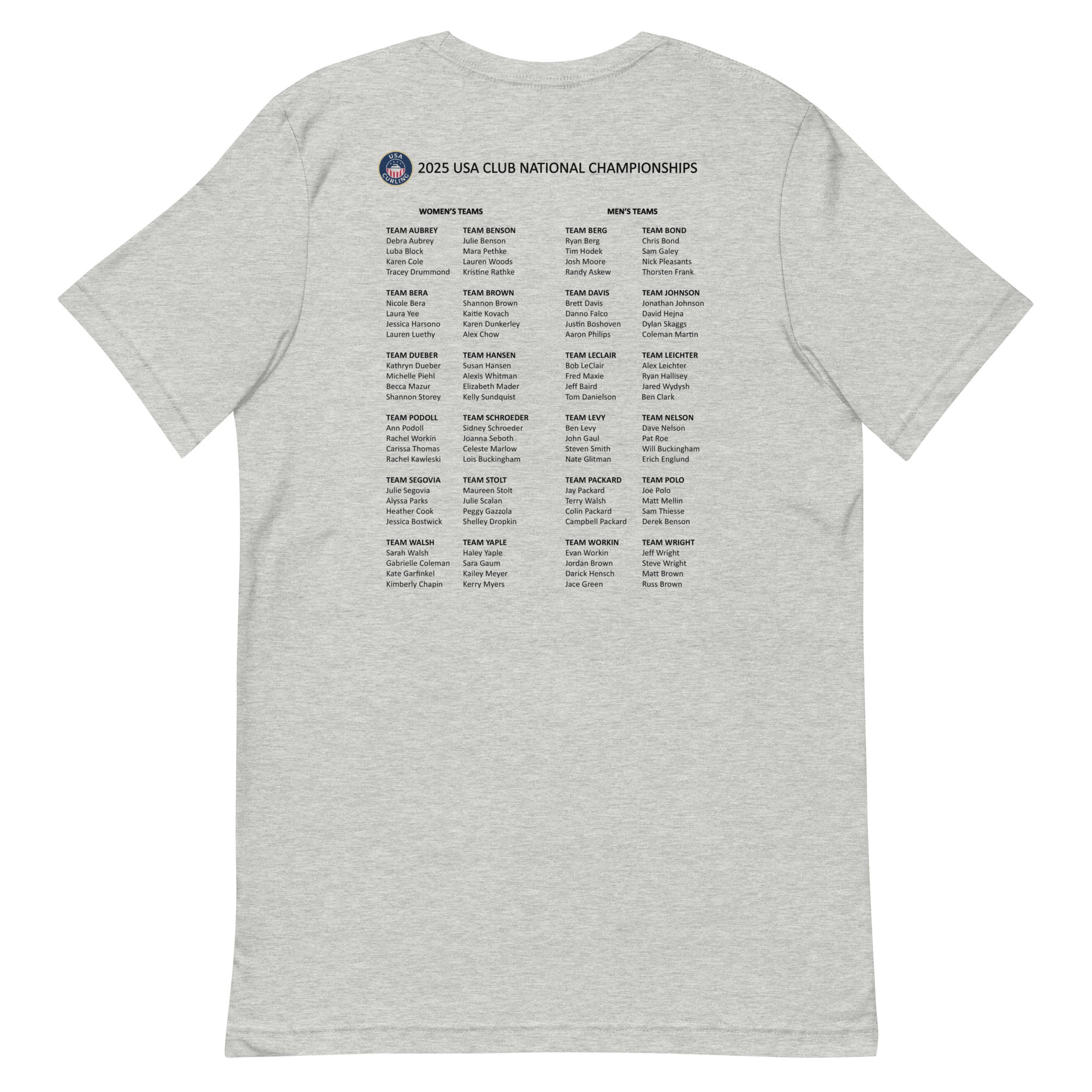 2025 MILWAUKEE CURLING NATIONALS Unisex t-shirt - Broomfitters