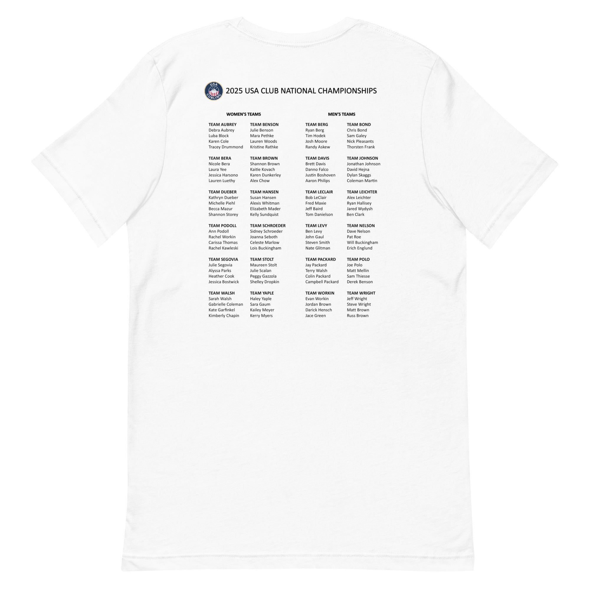 2025 MILWAUKEE CURLING NATIONALS Unisex t-shirt - Broomfitters