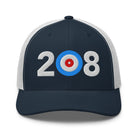 208 - Idaho Area Code Trucker Cap - Broomfitters