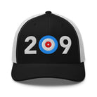 209 AREA CODE - CALIFORNIA Trucker Cap - Broomfitters
