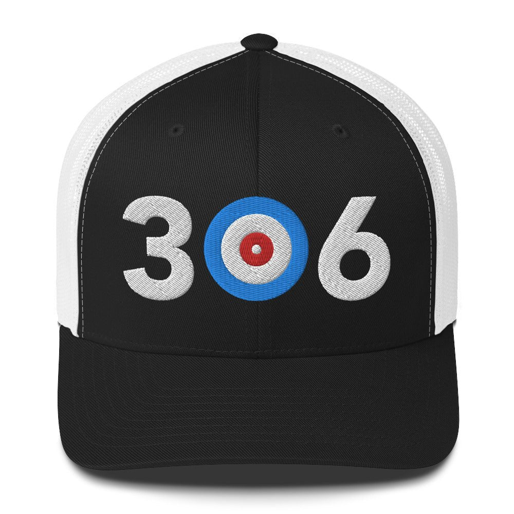 306 Saskatchewan Area Code Trucker Cap - Broomfitters