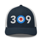 309 AREA CODE - ILLINOIS TRUCKER CAP - Broomfitters