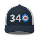 340 AREA CODE - U.S. VIRGIN ISLANDS TRUCKER CAP - Broomfitters