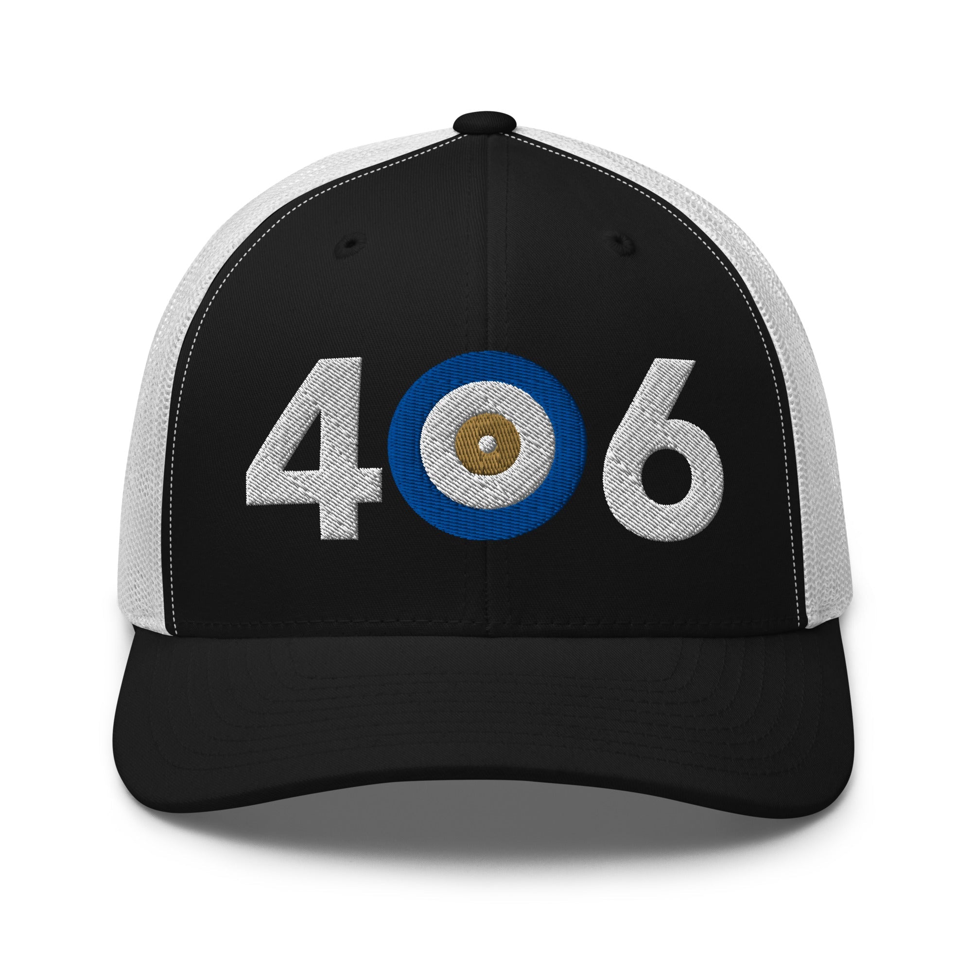 406 area code Montana - Last Chance Curling Trucker Cap - Broomfitters