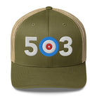 503 Area Code - Portland Oregon Trucker Cap - Broomfitters