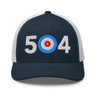 504 Area Code - Louisiana Curling Club Trucker Cap - Broomfitters