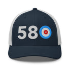 580 AREA CODE - OKLAHOMA Trucker Cap - Broomfitters