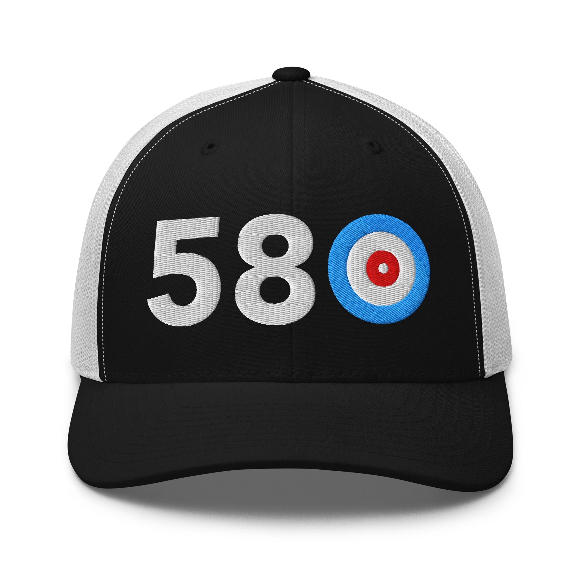 580 AREA CODE - OKLAHOMA Trucker Cap - Broomfitters