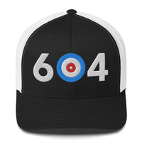 604 Vancouver Area Code Trucker Cap - Broomfitters