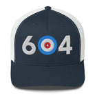 604 Vancouver Area Code Trucker Cap - Broomfitters