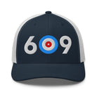 609 AREA CODE - NEW JERSEY TRUCKER CAP - Broomfitters