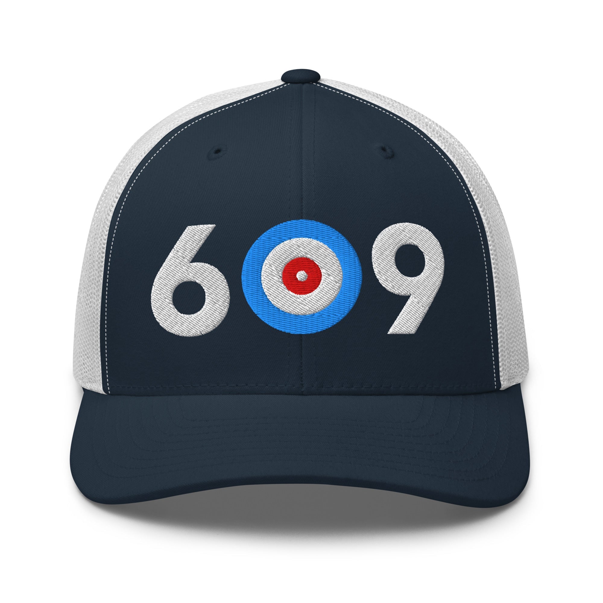 609 AREA CODE - NEW JERSEY TRUCKER CAP - Broomfitters