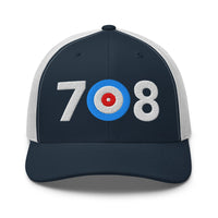708 AREA CODE - ILLINOIS TRUCKER CAP - Broomfitters