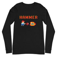 8 - Bit Hammer Curling Unisex Long Sleeve Tee - Broomfitters