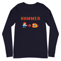 8 - Bit Hammer Curling Unisex Long Sleeve Tee - Broomfitters