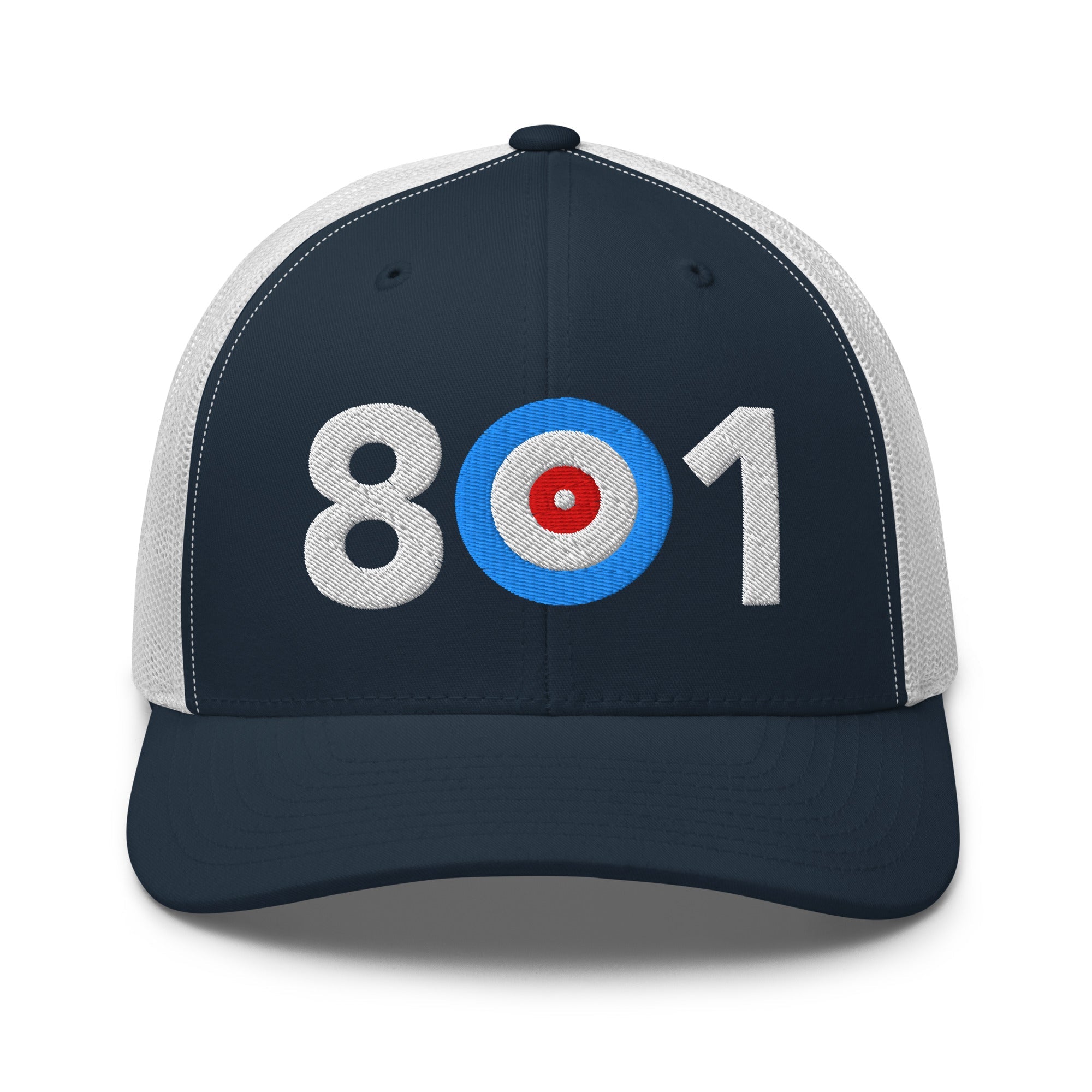 801 Area Code - Utah Trucker Cap - Broomfitters