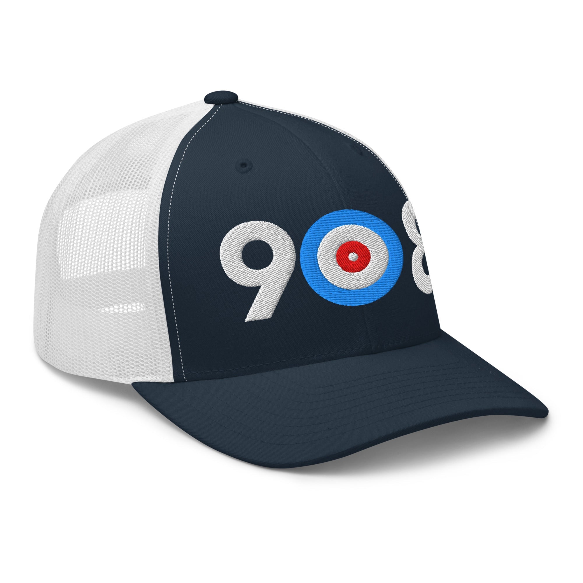 908 Area Code - New Jersey Trucker Cap - Broomfitters