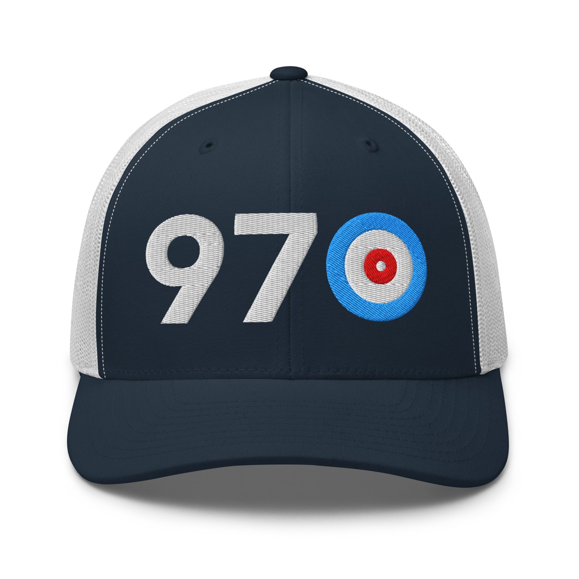 970 Area Code - Colorado Trucker Cap - Broomfitters